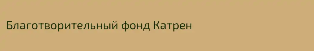 Благотворительный фонд Катрен